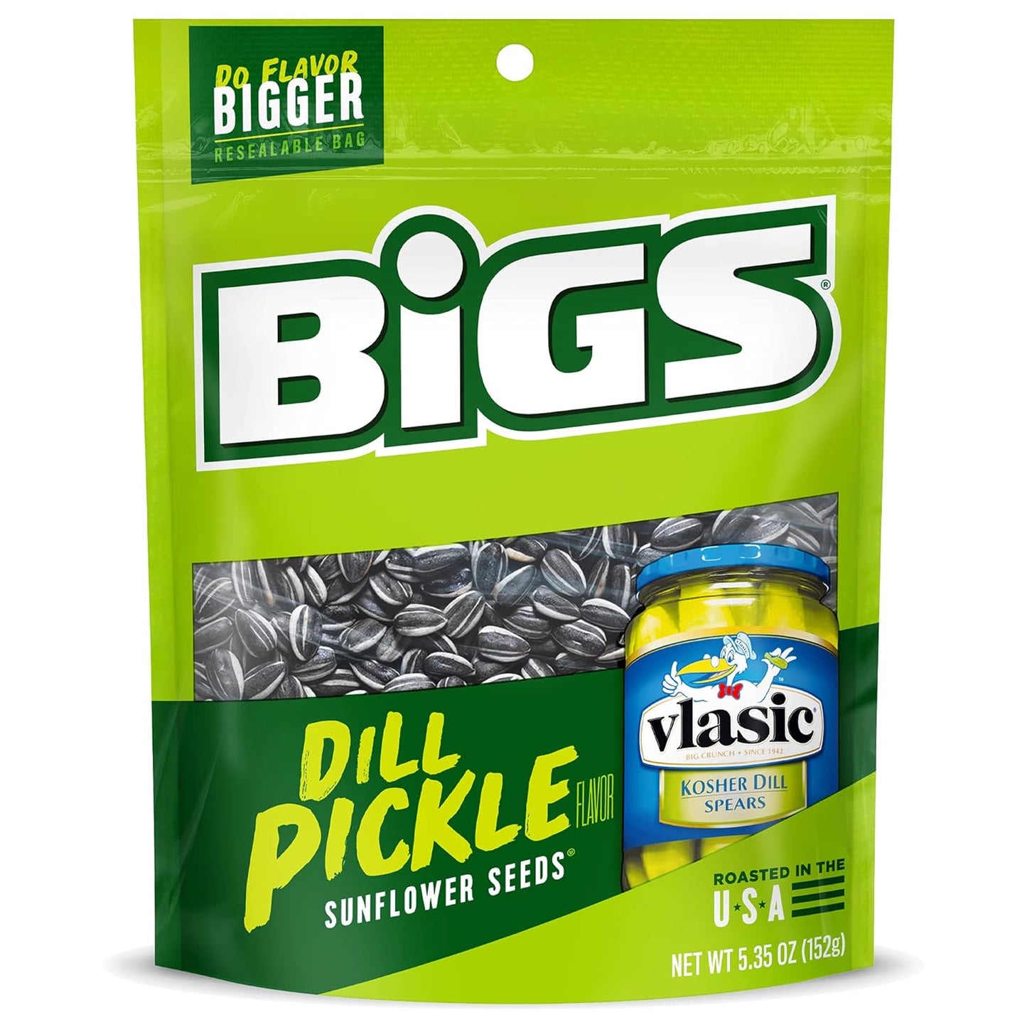 Bigs Vlasic Dill Pickle Sunflower Seeds 5.35oz