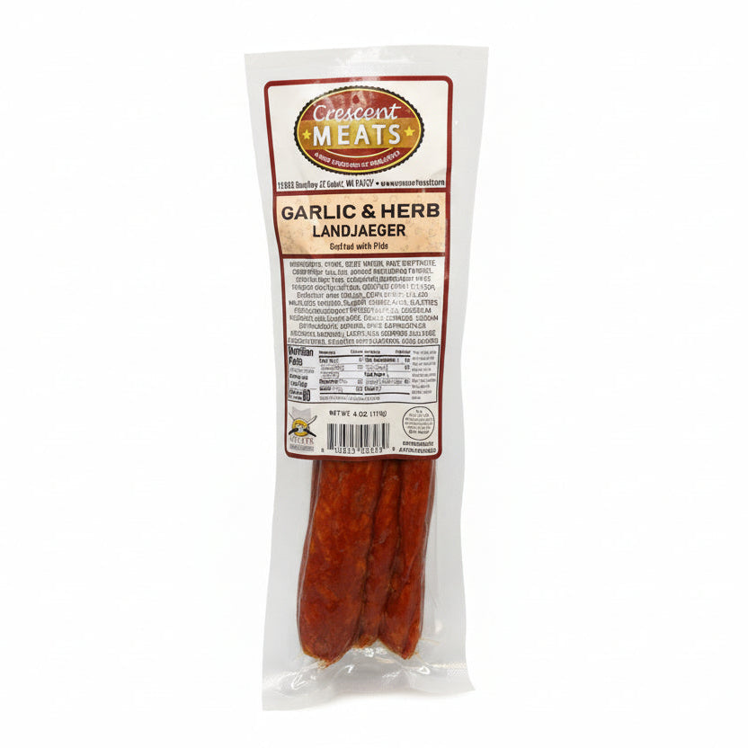Crescent Meats Garlic Landjaeger 4oz