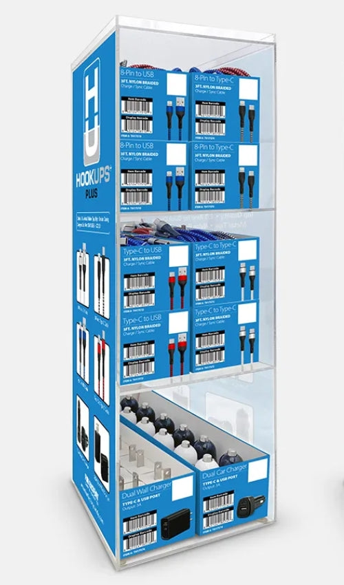 HookUps Tech Tower Display $8 SRP 120ct