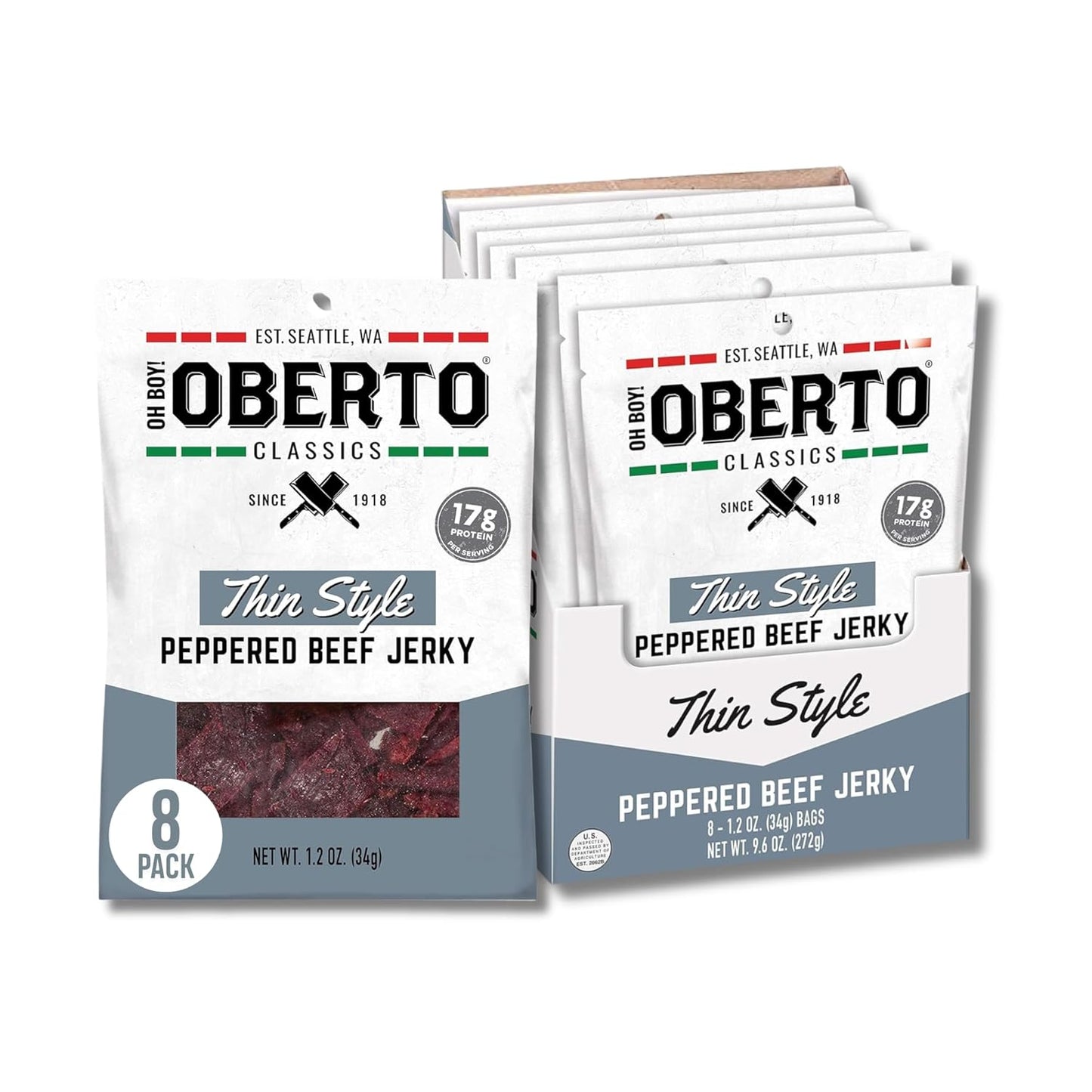 Oberto Peppered Thin Jerky 1.2oz