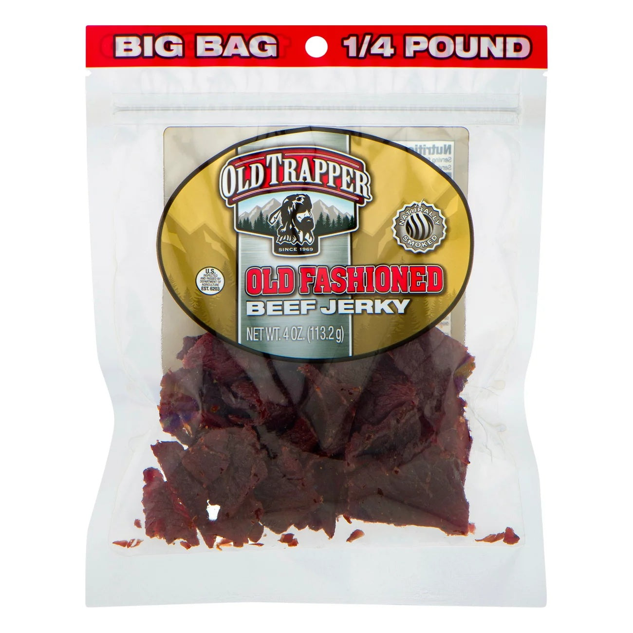 Old Trapper Old Fashioned Beef Jerky 4oz