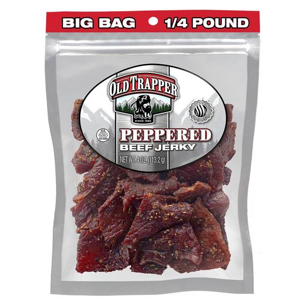 Old Trapper Peppered Beef Jerky 4oz