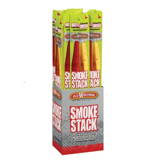 Old Wisconsin Beef & Jalapeno Cheese Smoke Stack 2.5oz