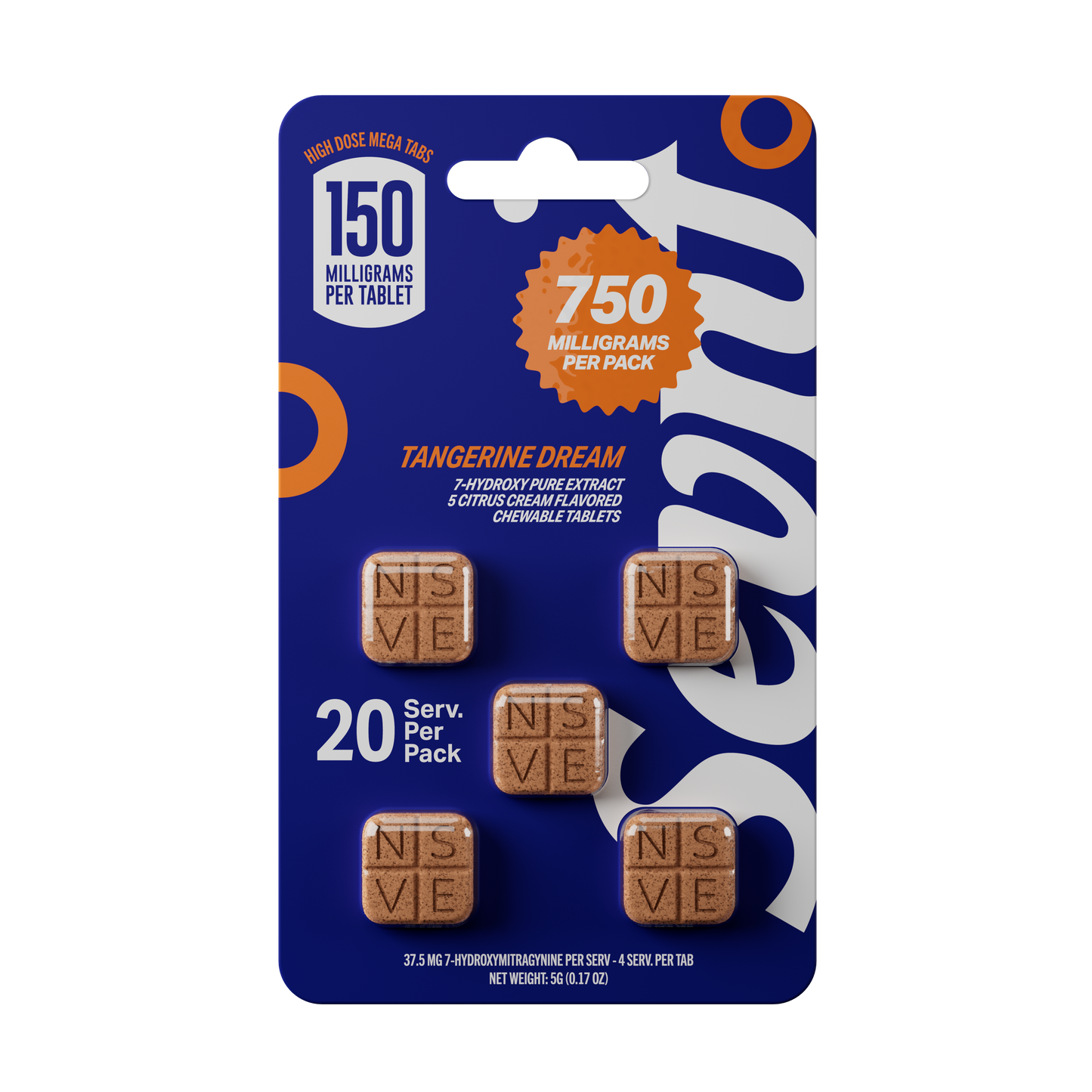 Sevn Hydroxy Tangerine Dream 150mg-Tab (750mg-Card)