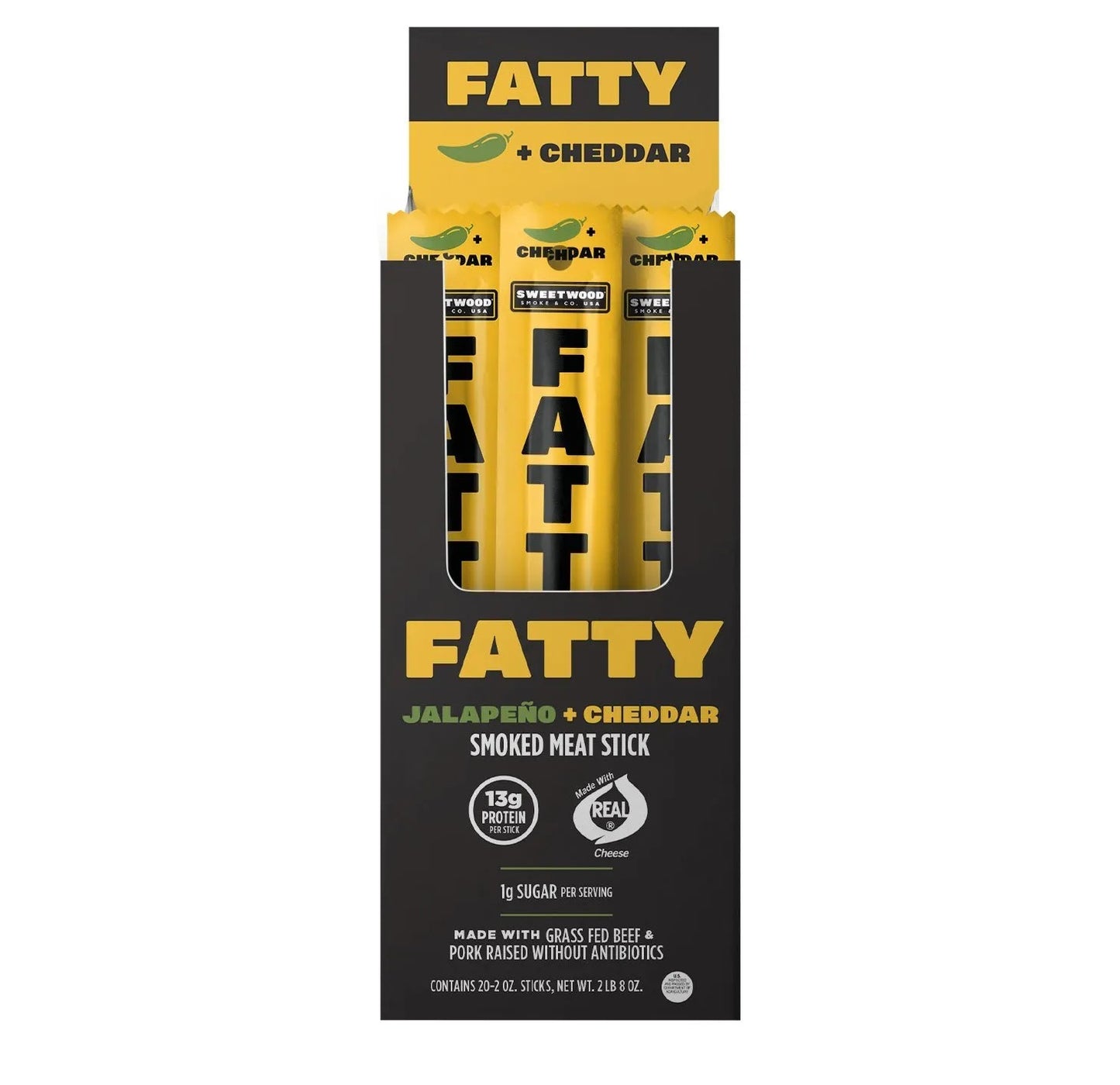 Sweetwood Fatty Jalapeno & Cheddar Stick 2oz