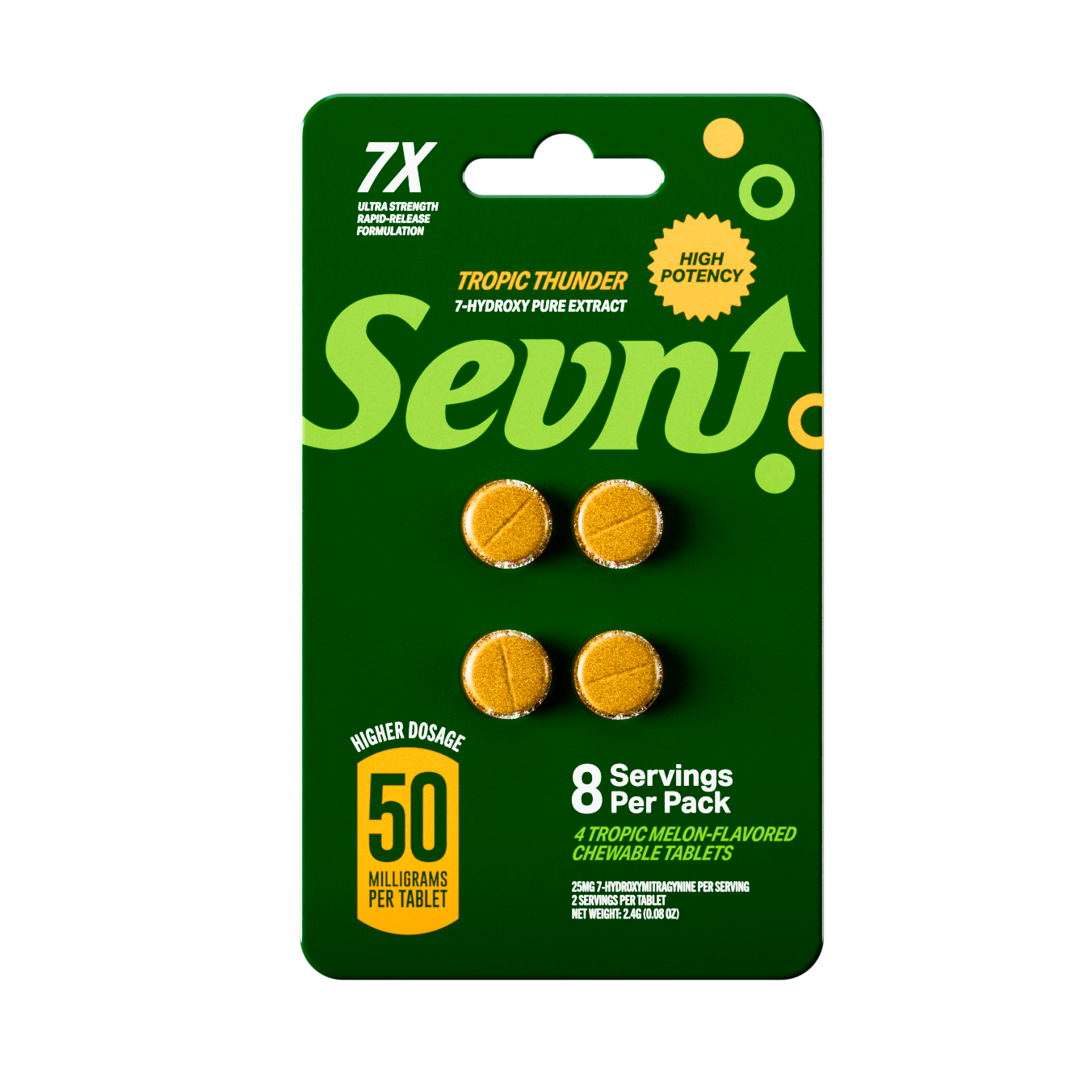 Sevn Hydroxy Tropic Thunder 50mg-Tab (200mg-Card)