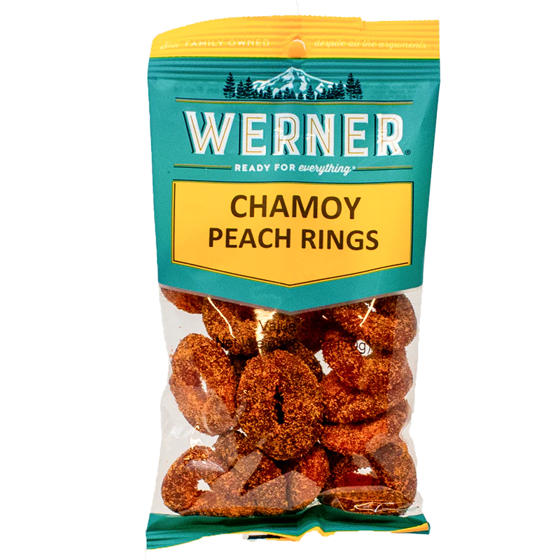 Werner Candy Chamoy Peach Rings 6oz