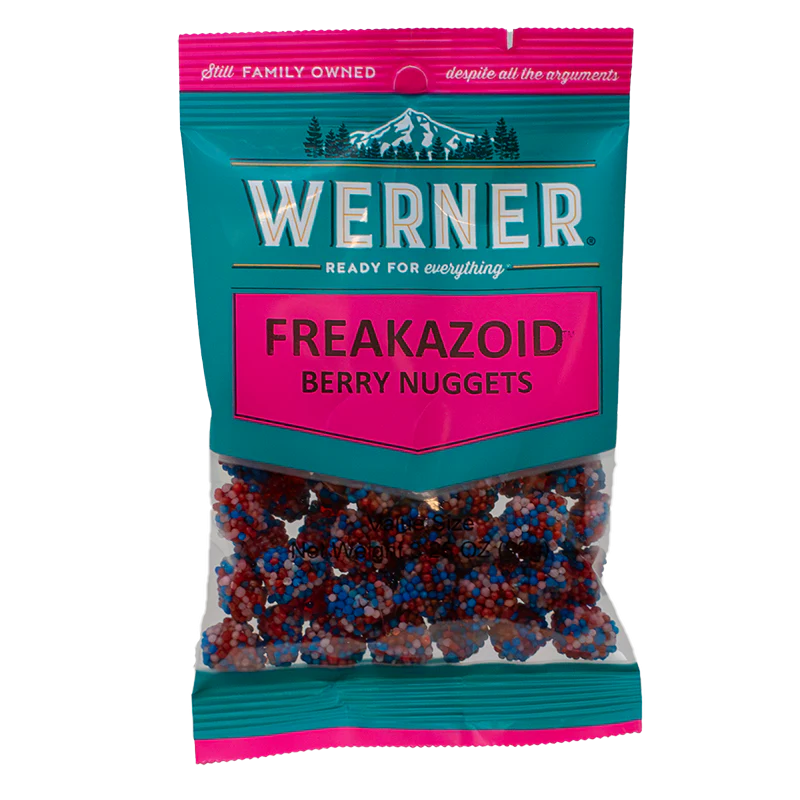 Werner Candy Freakazoid Berry Clusters 3.25oz