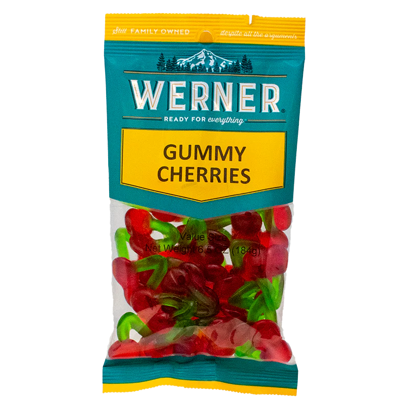 Werner Candy Gummi Cherries 6.5oz