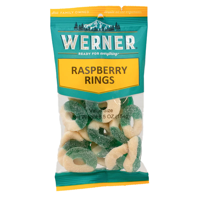 Werner Candy Raspberry Rings 6.5oz
