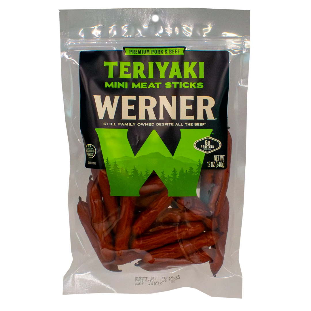 Werner Mini Sticks Teriyaki 12oz