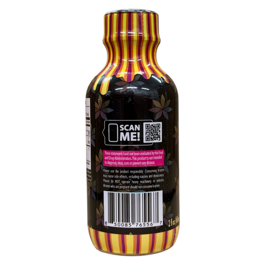 shopnathans.com Luv Life Happy Botanical Shot 1000mg in strawberry banana flavor, 2 fl oz bottle with QR code.