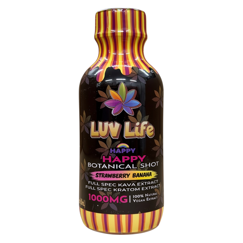 Luv Life Happy Botanical Shot Strawberry Banana 1,000mg