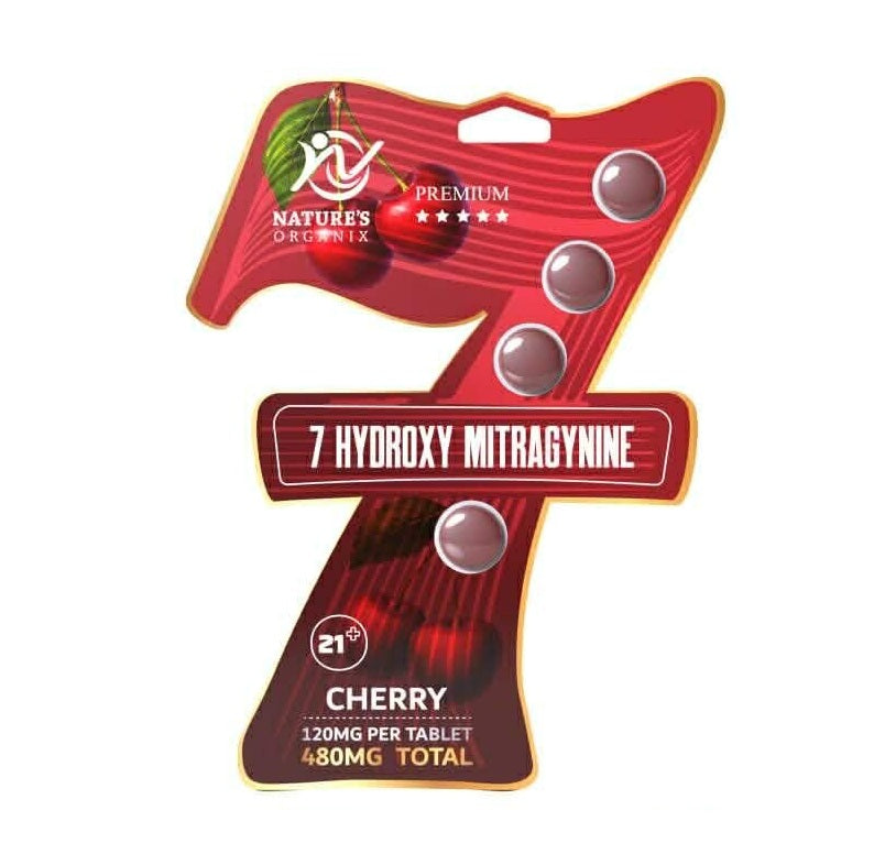 Nature's Organix 7-Hydroxy Cherry Flavored 4ct 120mg (480mg total)