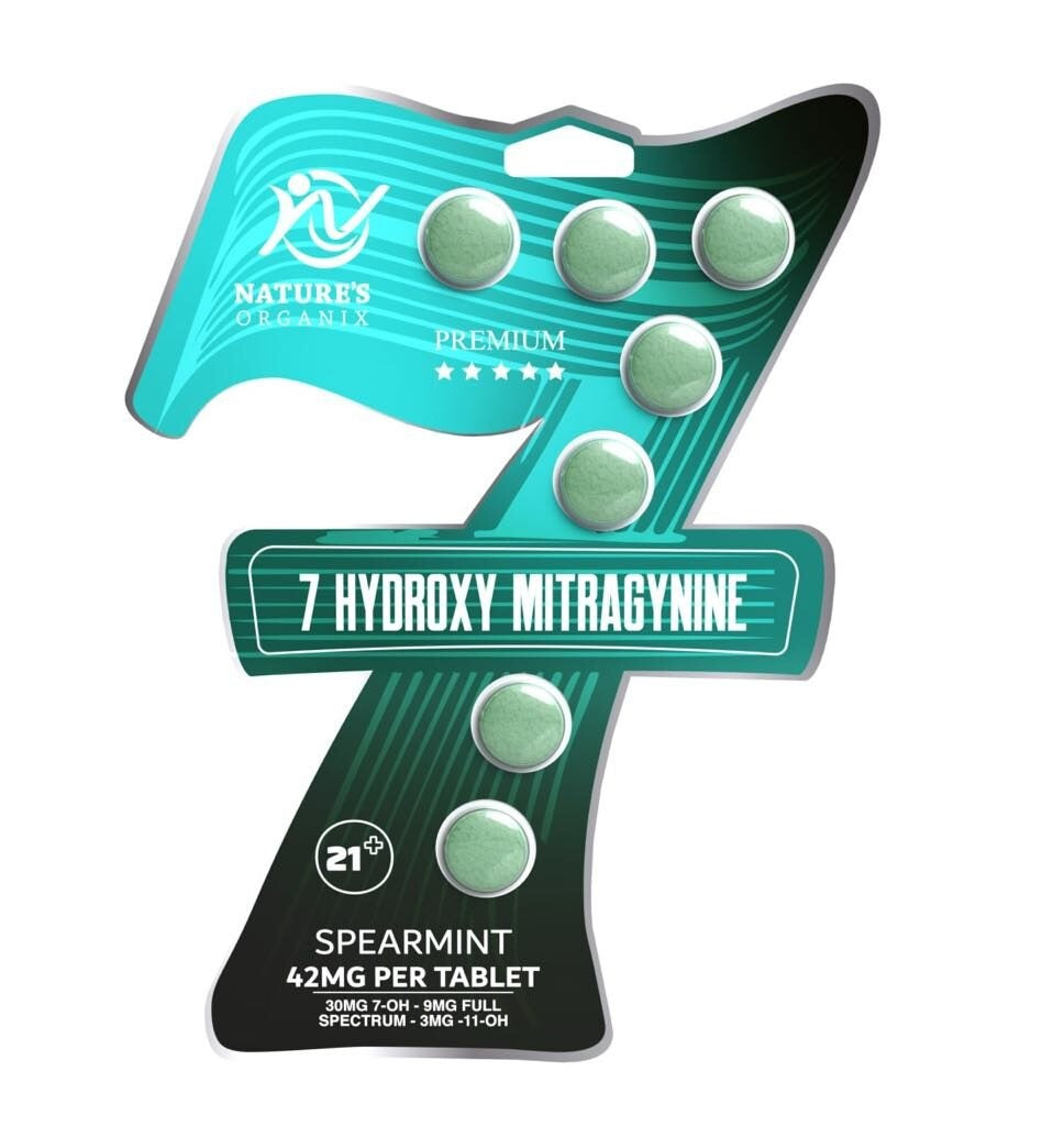 Nature's Organix 7-Hydroxy Spearmint Flavored 7ct 42mg (294mg total)