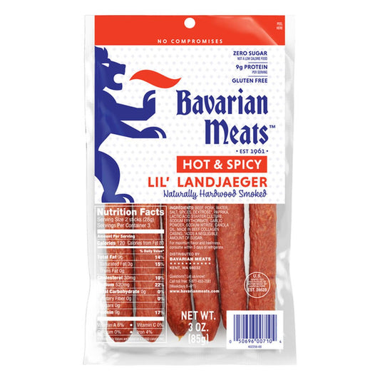 Bavarian Lil' Landjaegers Spicy 3oz
