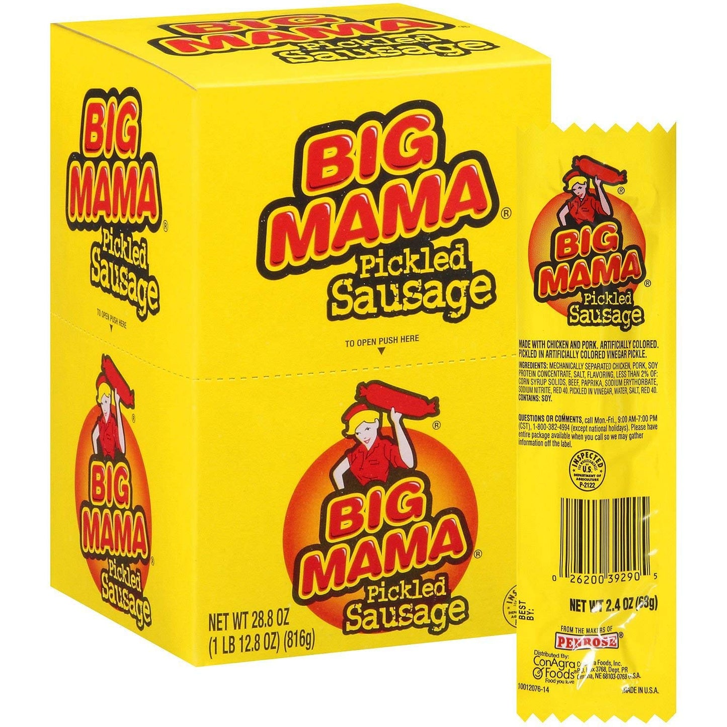 Big Mama Pickled Sausage 2.4oz