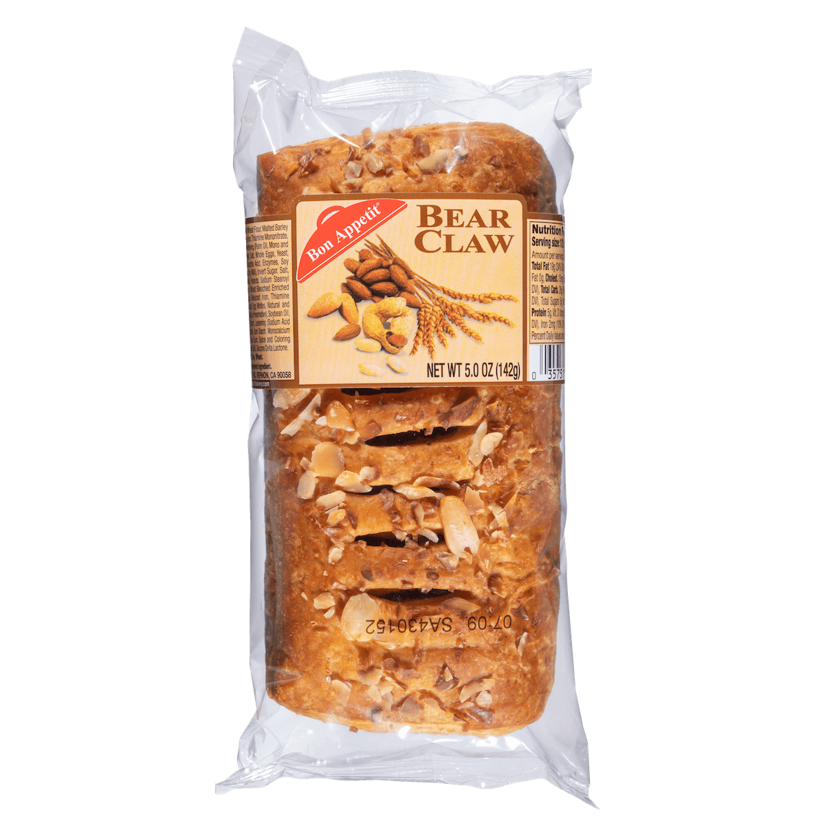 Bon Appetit Bear Claw Danish 5oz