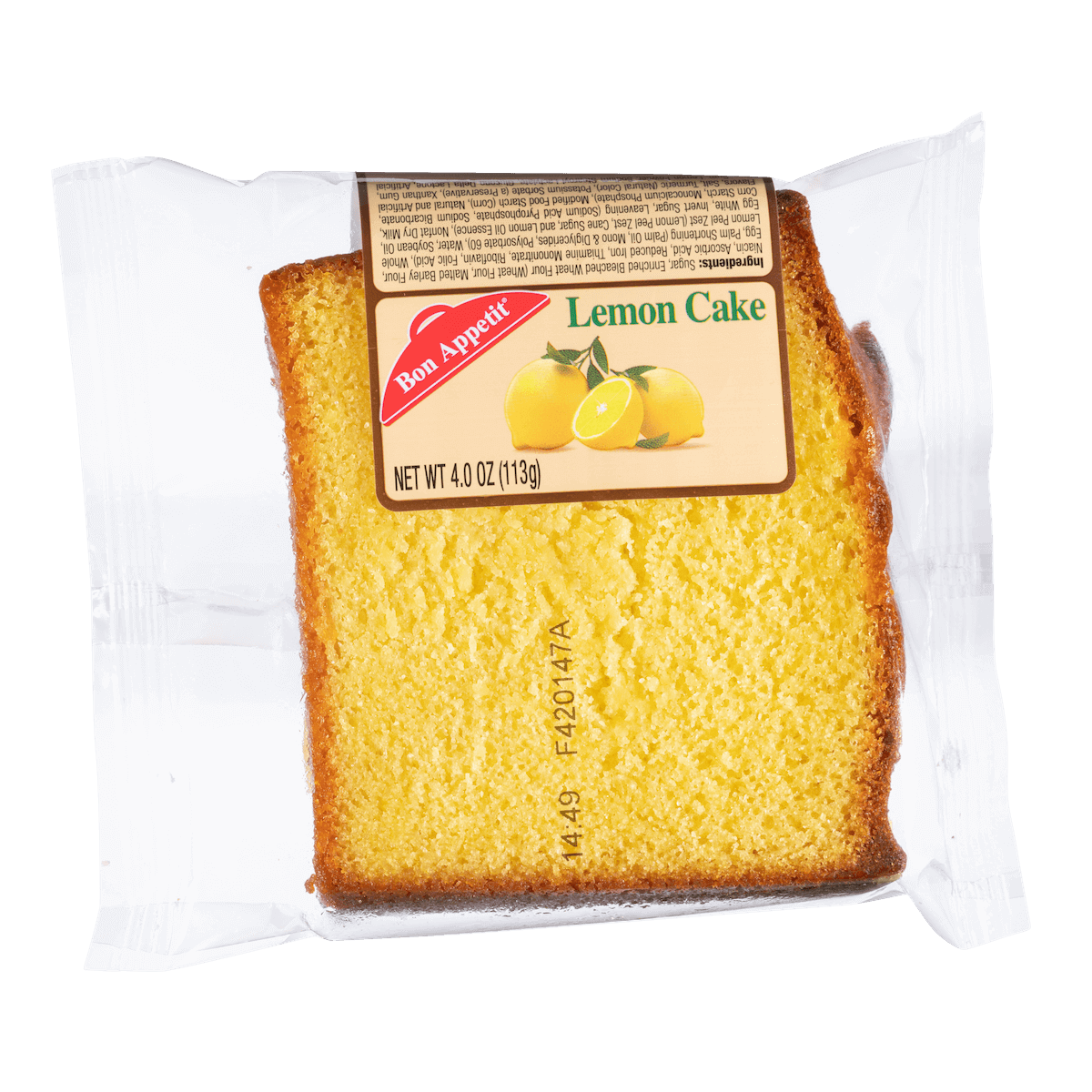 Bon Appetit Lemon Cake 4oz