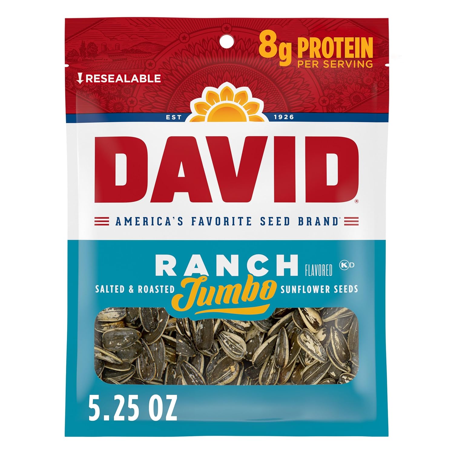 Davids Jumbo Ranch Sunflower Seeds 5.25oz