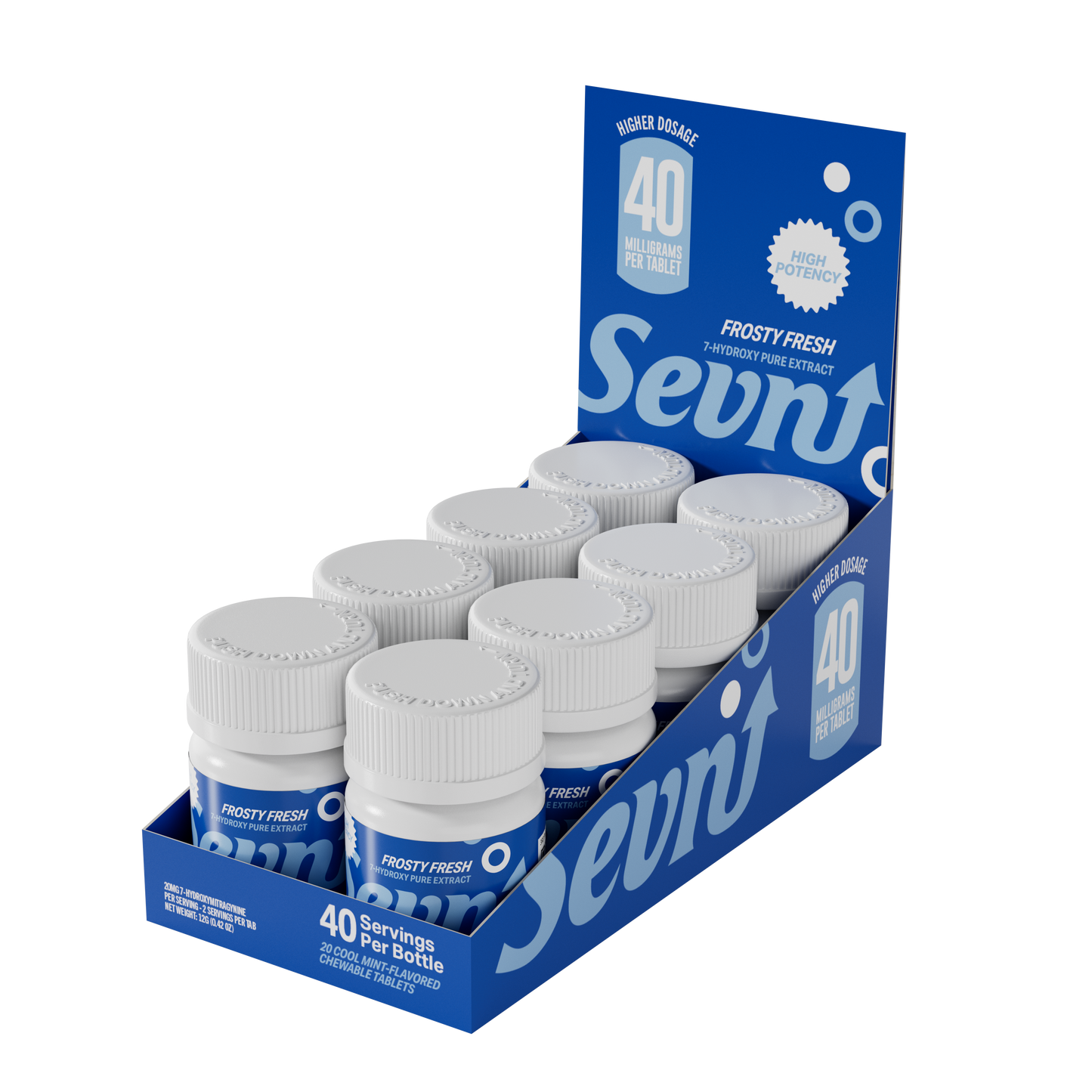 Sevn Hydroxy Frosty Fresh 40mg-Tab (800mg-Bottle)
