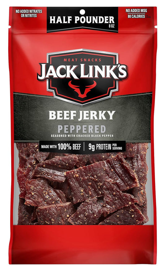Jack Link's Half Pounder Peppered Beef Jerky 8oz