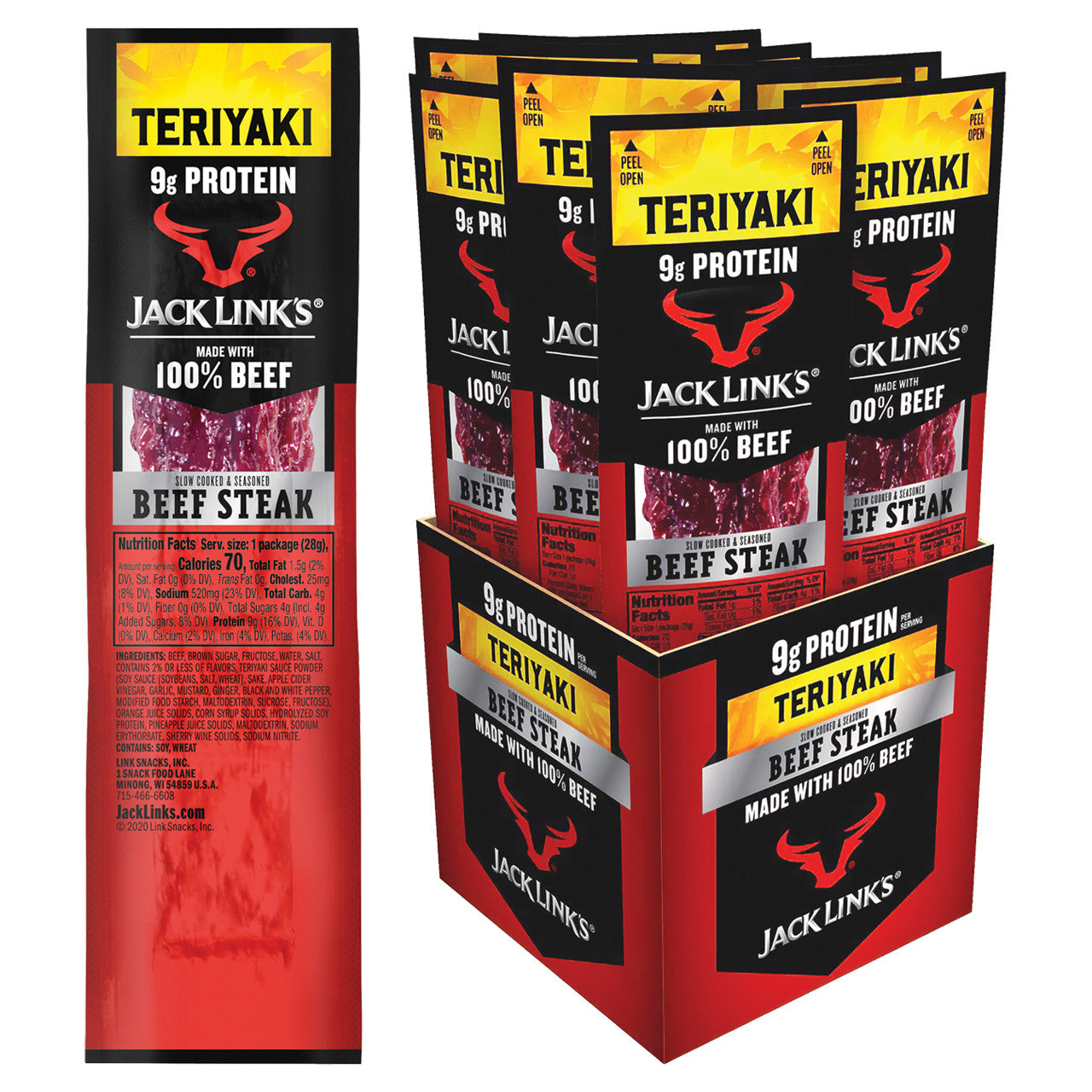 Jack Link's Kippered Steak Teriyaki 1oz