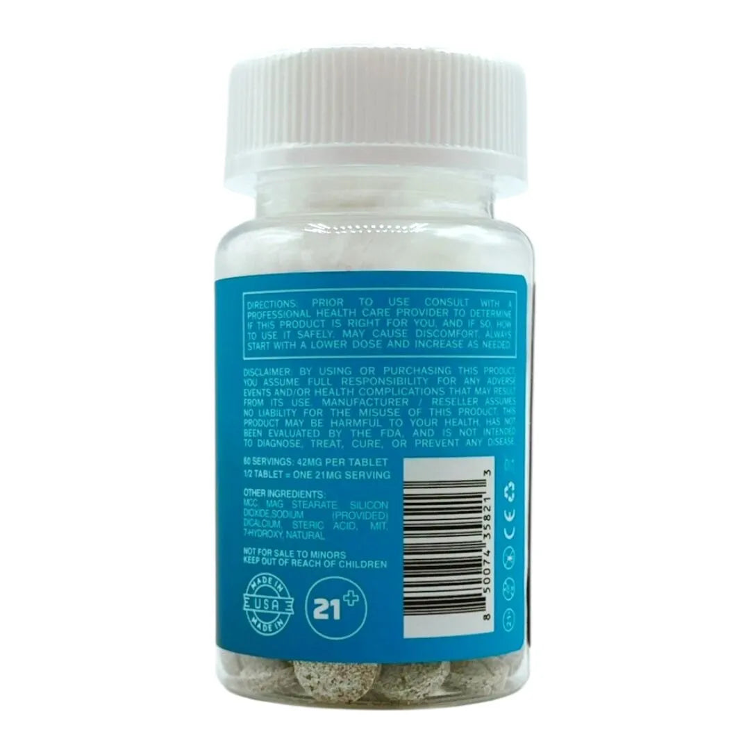 Nature's Organix 30ct Tablets Bottle Blue Razz Flavored 42mg (1,260mg Total)