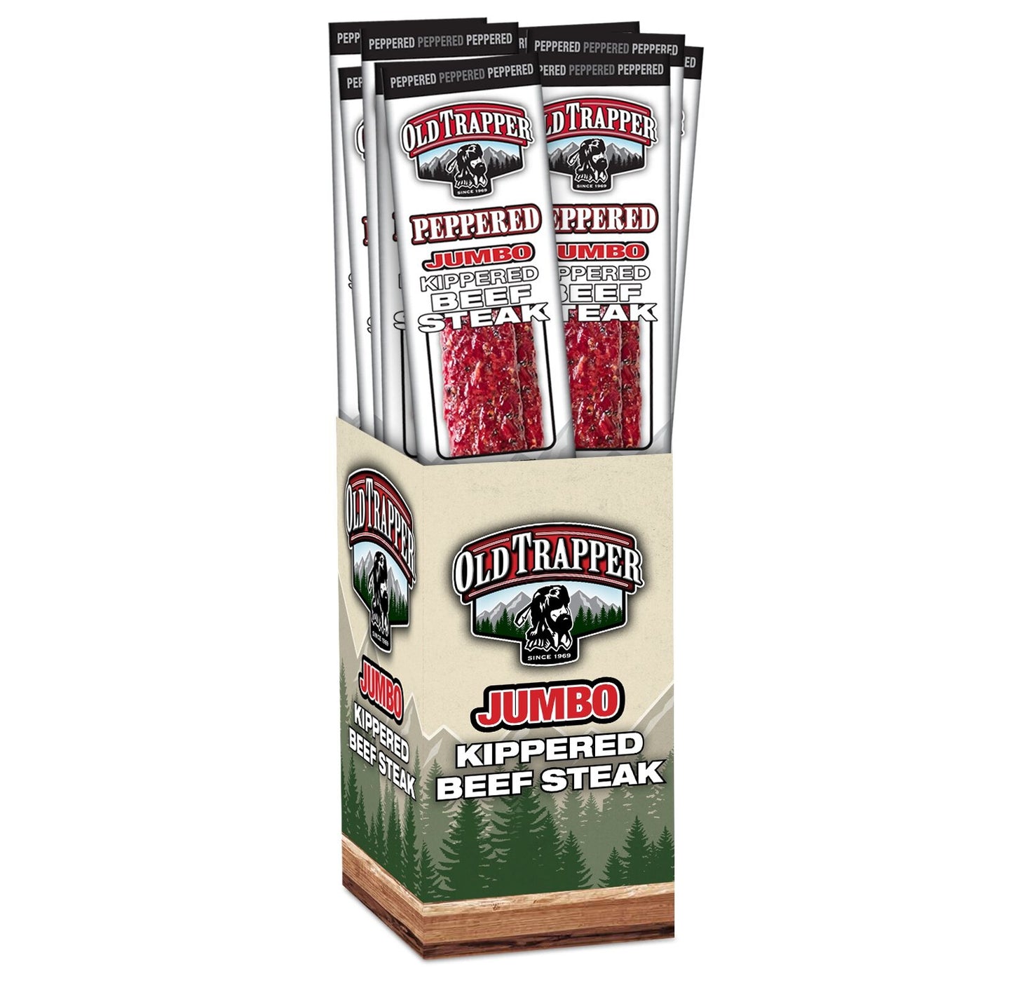 Old Trapper Kippered Steak Peppered 2oz