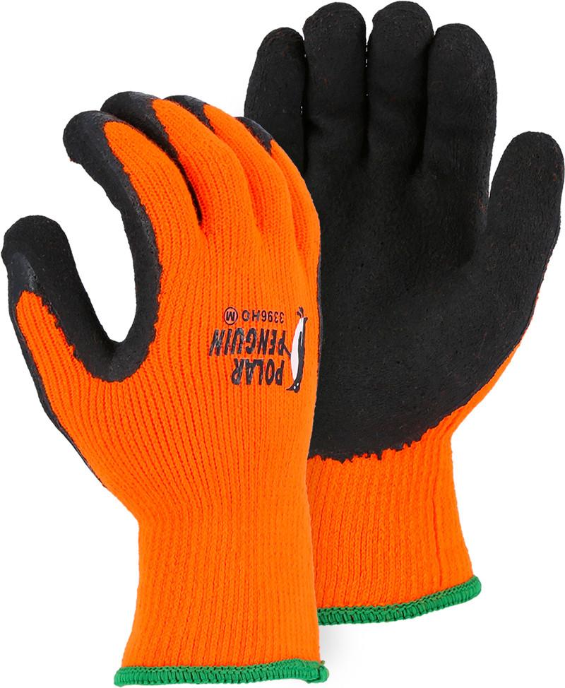Polar Penguin Winter Glove Hi-Vis Orange Size M