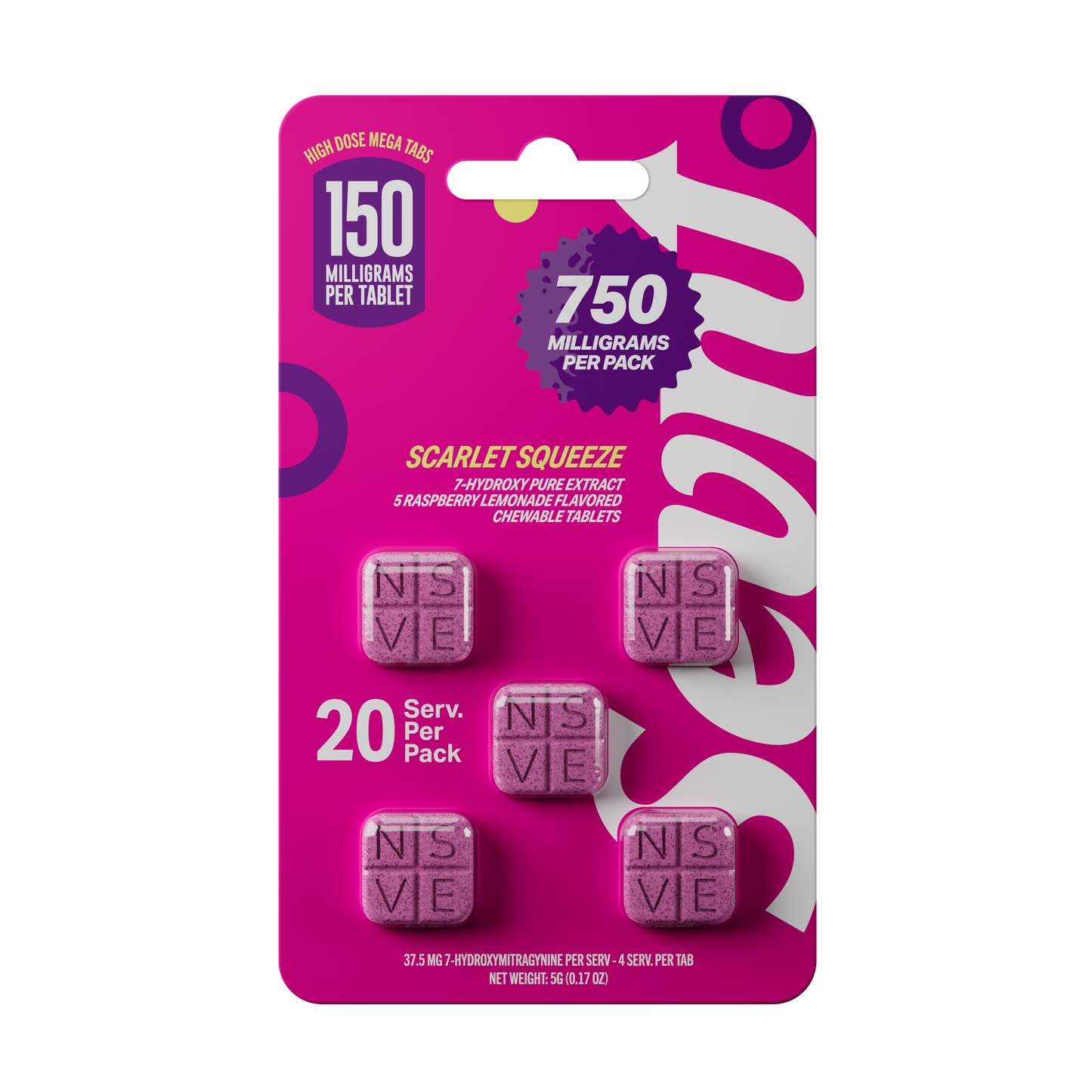 Sevn Hydroxy Scarlet Squeeze 150mg-Tab (750mg-Card)