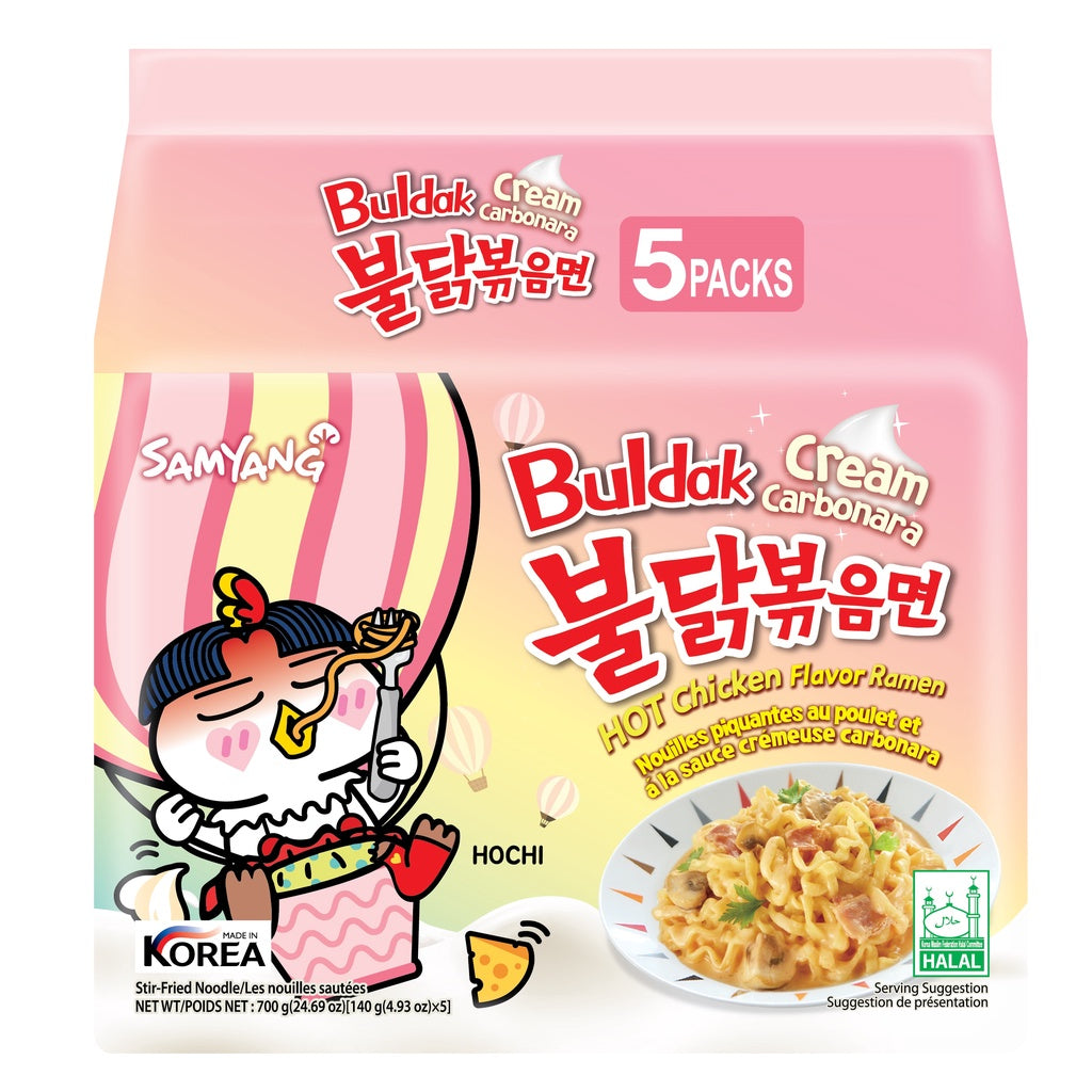 SamYang Ramen Cream Carbonara 5ct Bag