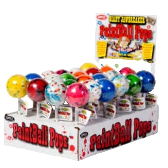 Paintball Lollipops Assorted Flavors 24ct