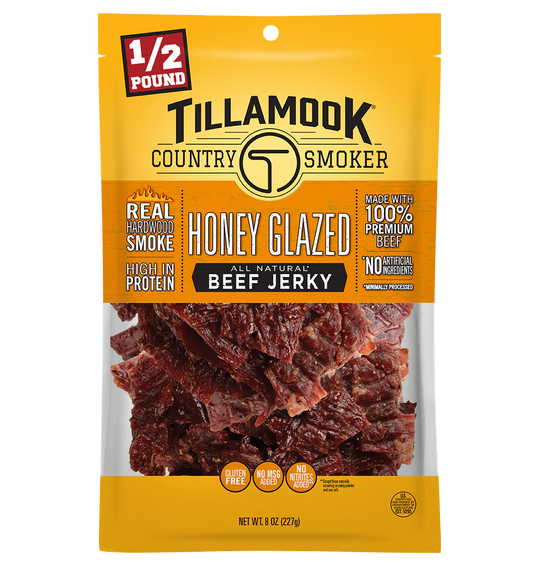 Tillamook Honey Glazed Beef Jerky 8oz