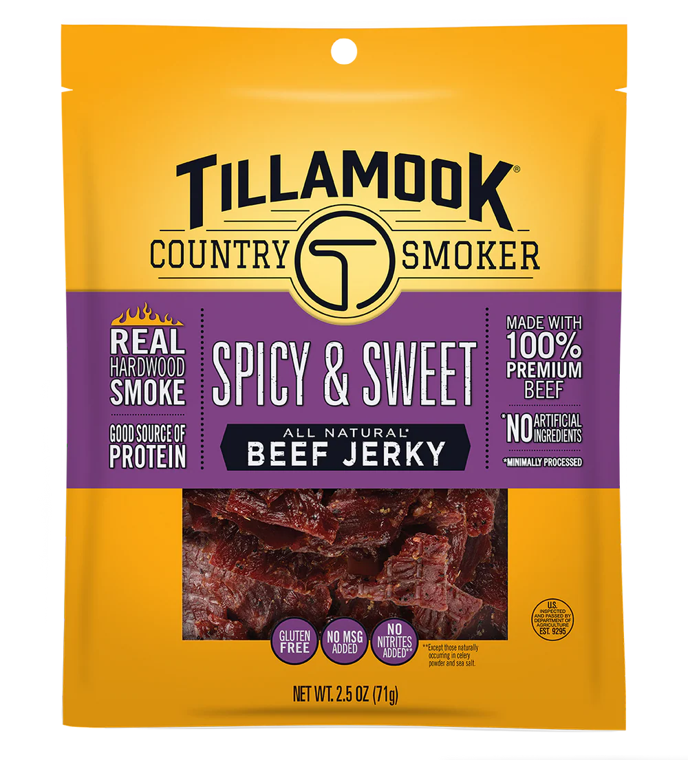 Tillamook Spicy & Sweet Beef Jerky 2.5oz