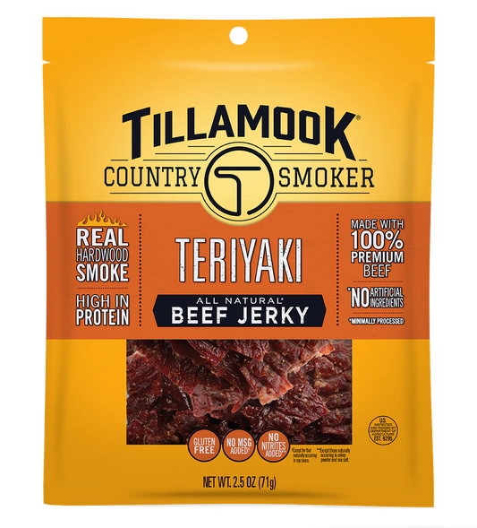 Tillamook Teriyaki Beef Jerky 2.5oz