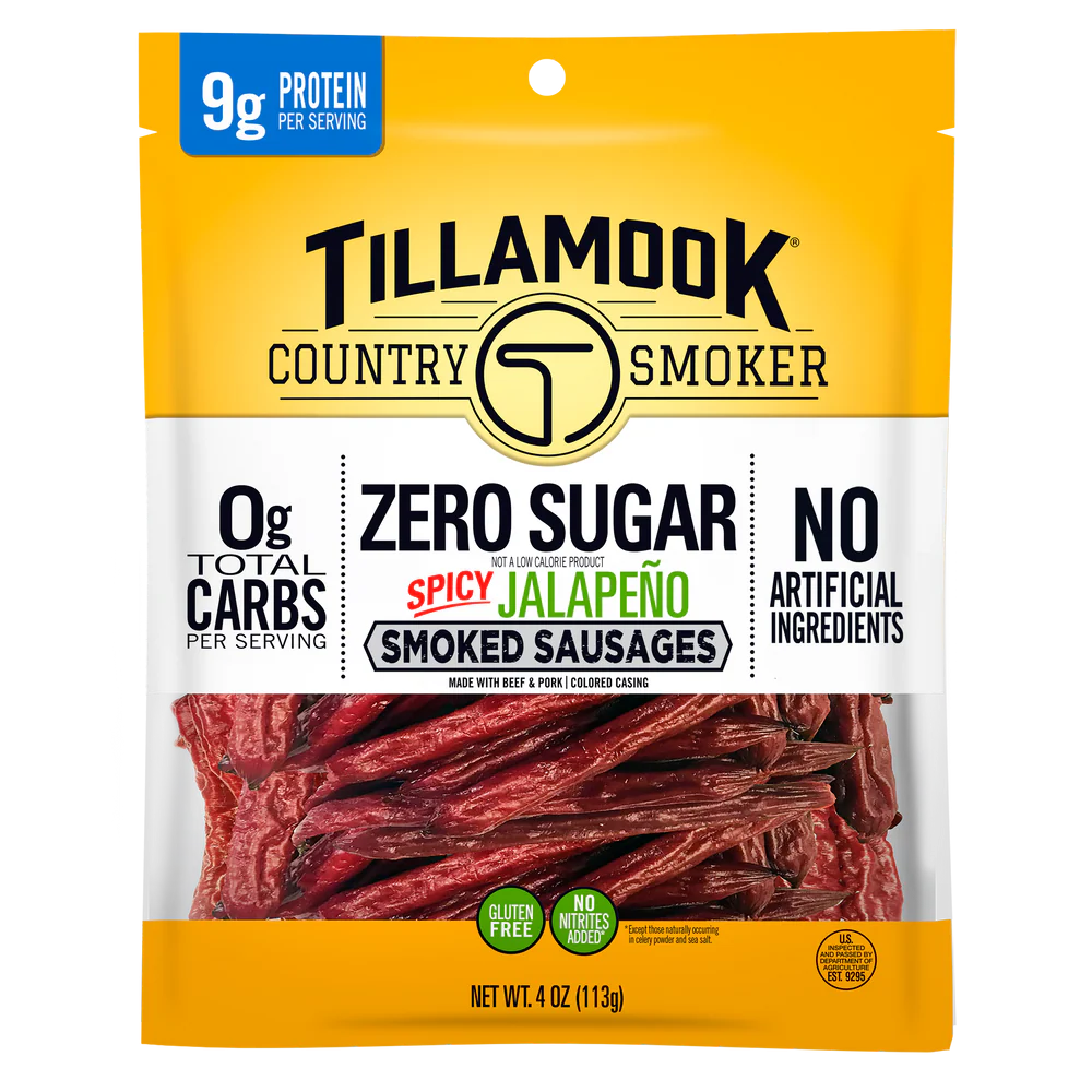 Tillamook Zero Sugar Jalapeno Sticks 4oz