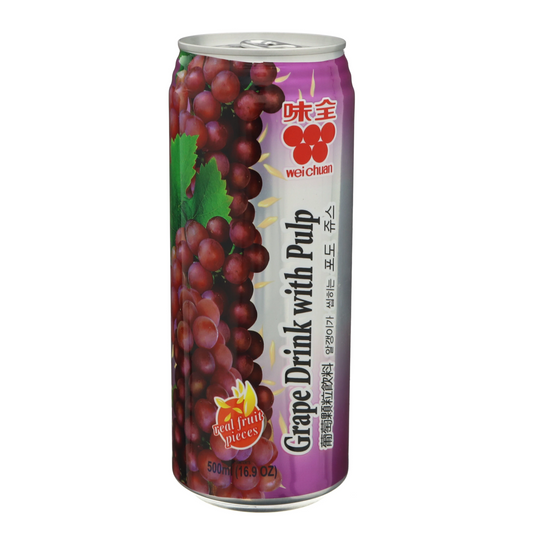 Wei Chuan Grape Drink w/ Pulp 16.9fl oz.