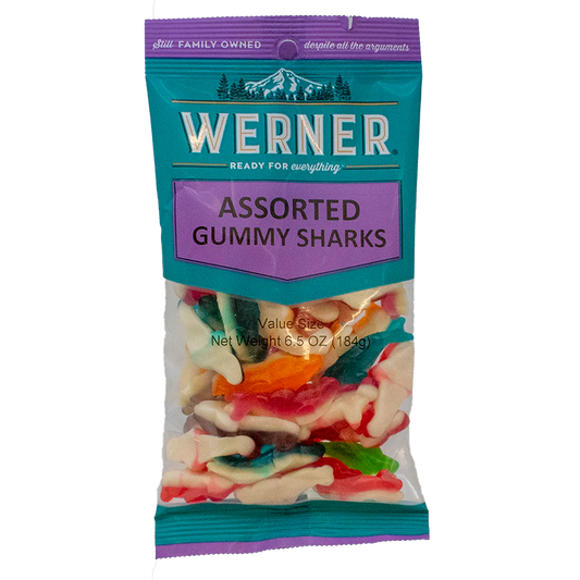 Werner Assorted Gummy Sharks 6.5oz