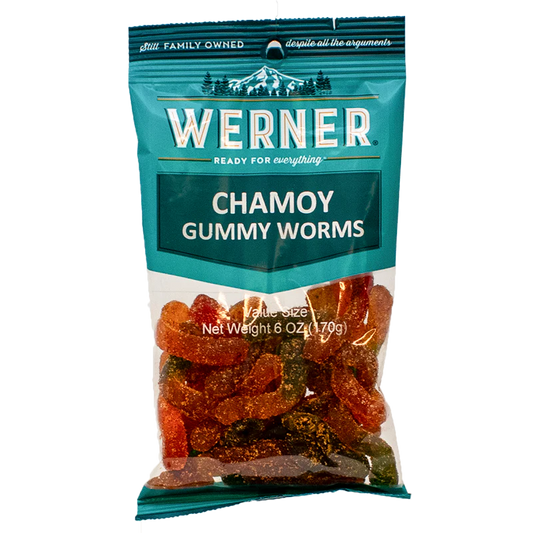 Werner Candy Chamoy Gummy Worms 6oz
