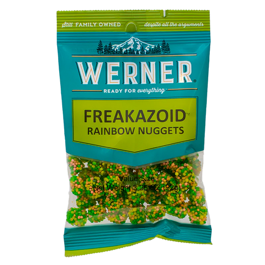 Werner Candy Freakazoid Rainbow Nuggets 3.25oz