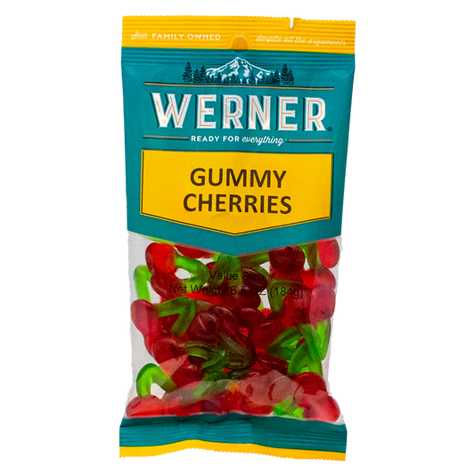 Werner Candy Gummi Cherries 6.5oz