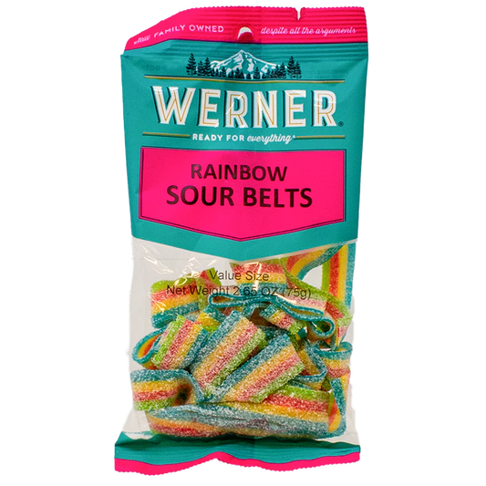 Werner Candy Rainbow Belts 2.65oz