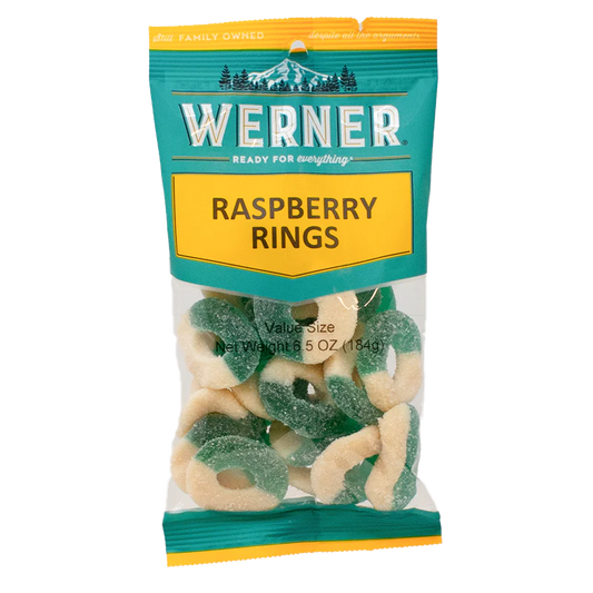 Werner Candy Raspberry Rings 6.5oz