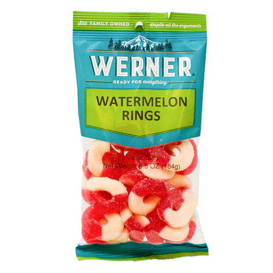 Werner Candy Watermelon Rings 7oz