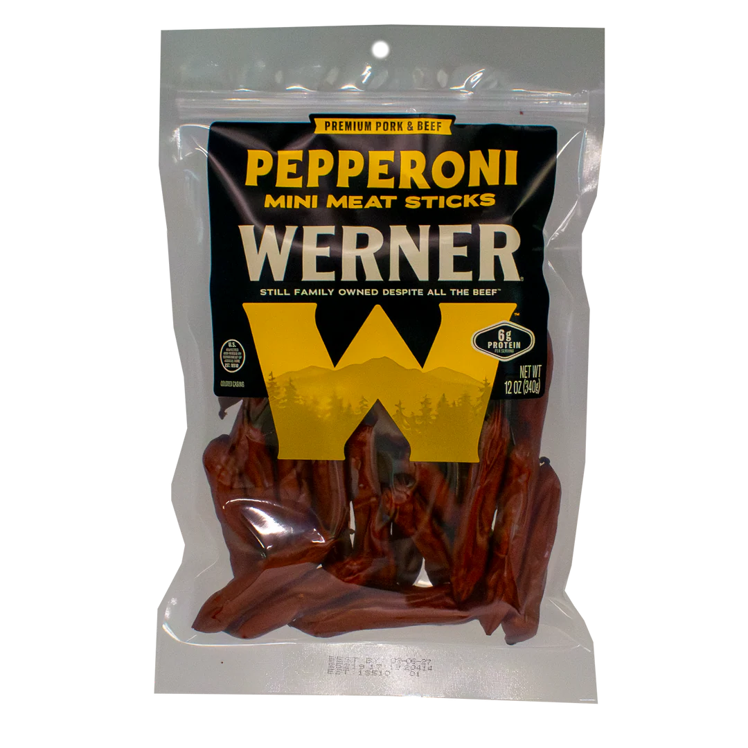Werner Mini Sticks Pepperoni 12oz