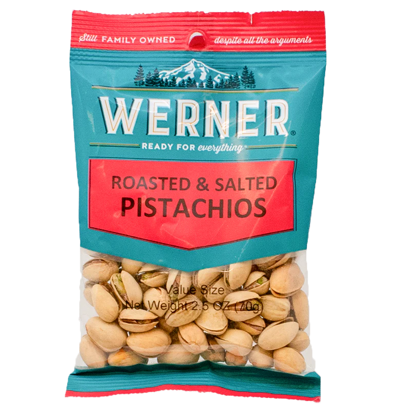 Werner Roasted & Salted Pistachios 2oz
