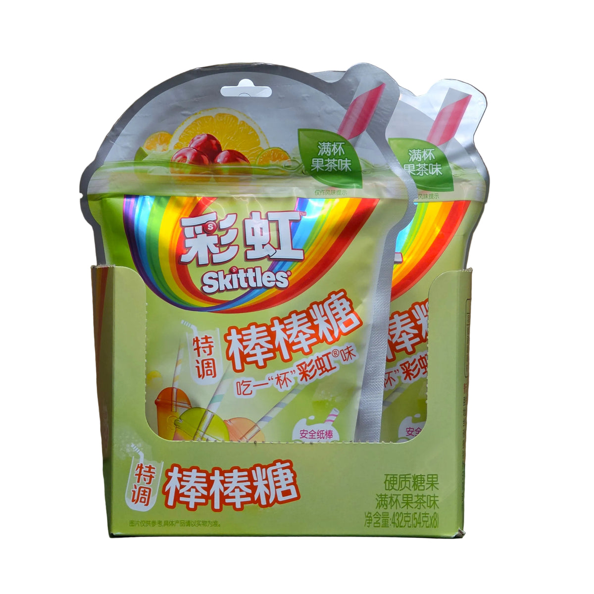Skittles Lollipop Fruit Tea flavors 54g
