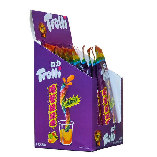 Trolli Twisty Candy Straws Rainbow Flavor 40g