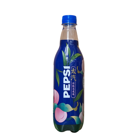 Pepsi White Peach Oolong Flavor Soda 500ml